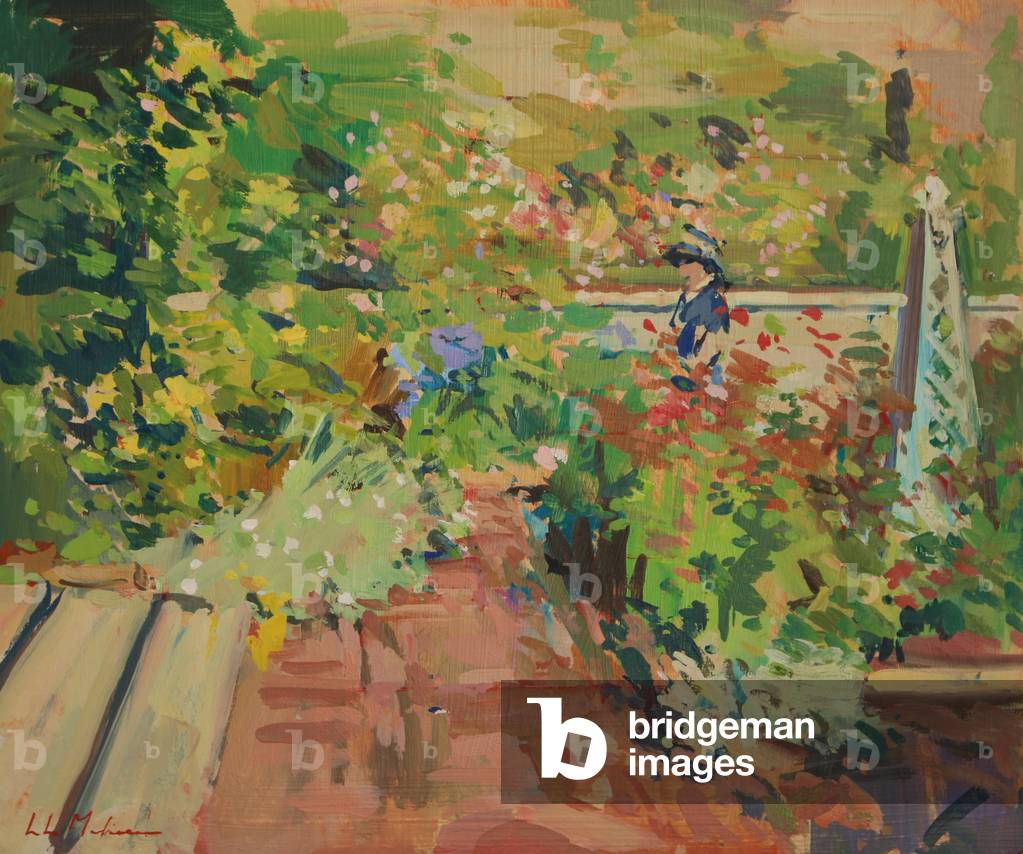 Bild von Gemälde "Im Garten" 2016 von Luke Martineau