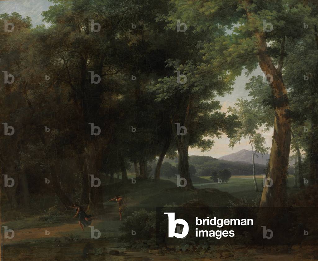 Una foresta con Apollo e Daphne, 1810 (olio su tessuto)