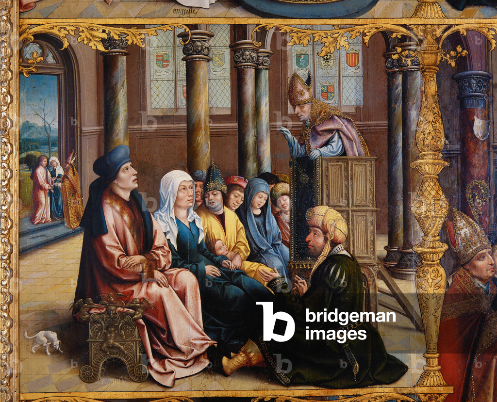 Image of Painting depicting Saint Augustine altar 1520 by Jan van Scorel