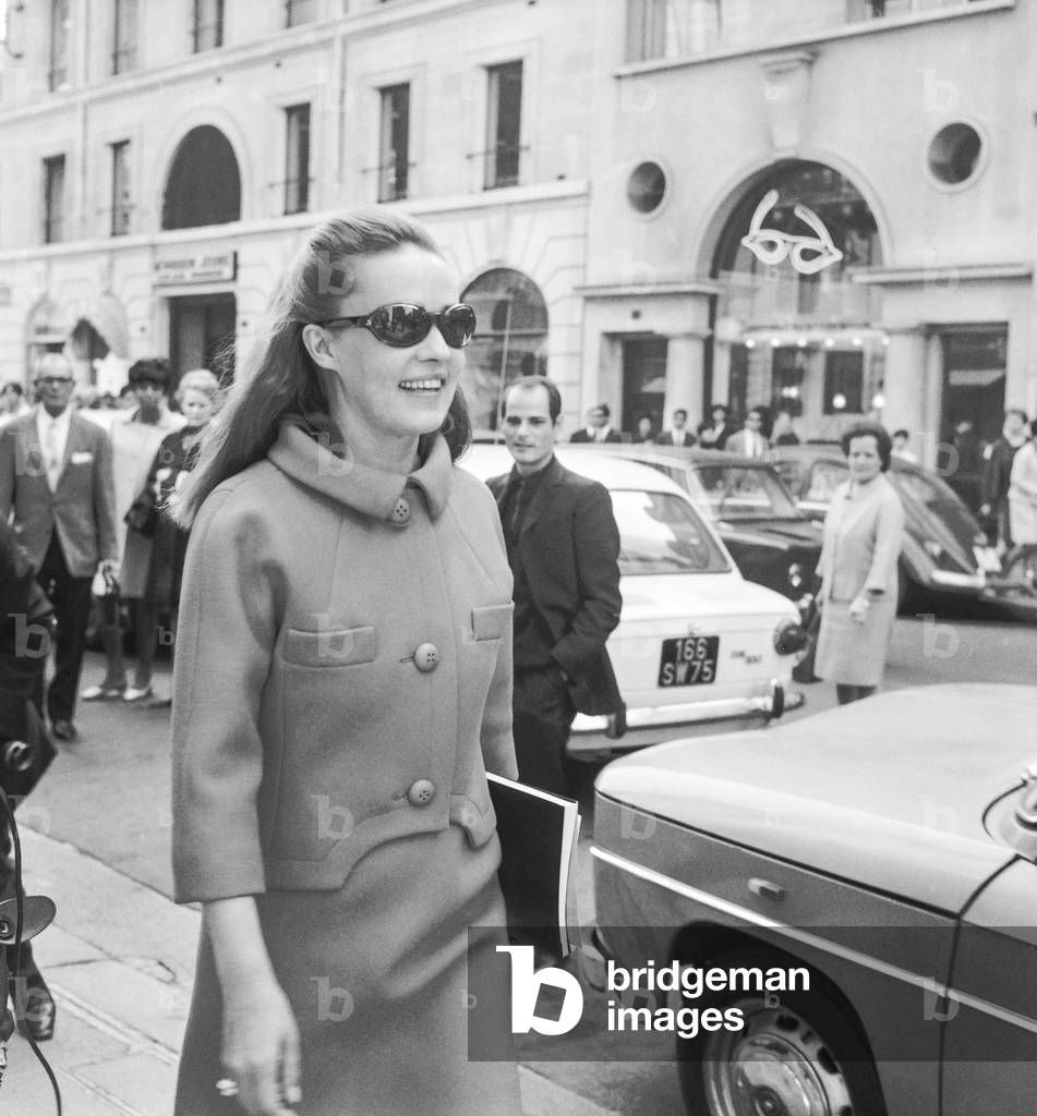 Immagine di Fotografia "Jeanne Moreau" 1966 di Giovanni Coruzzi, b/w
