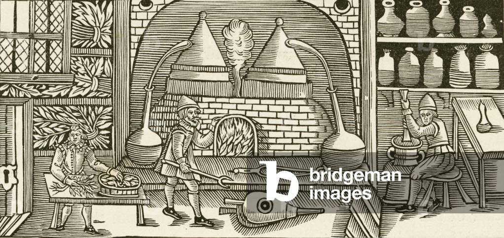 Rappresentazione di Laboratorio. XIX secolo (incisione)