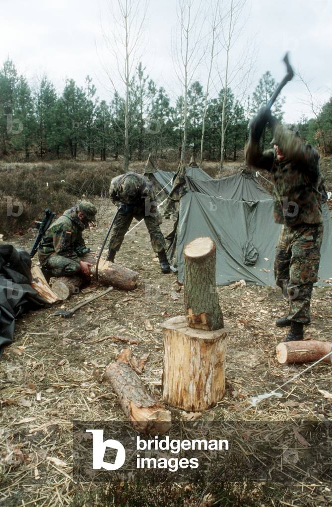 Image of The first female recruits of the German Bundeswehr during ...