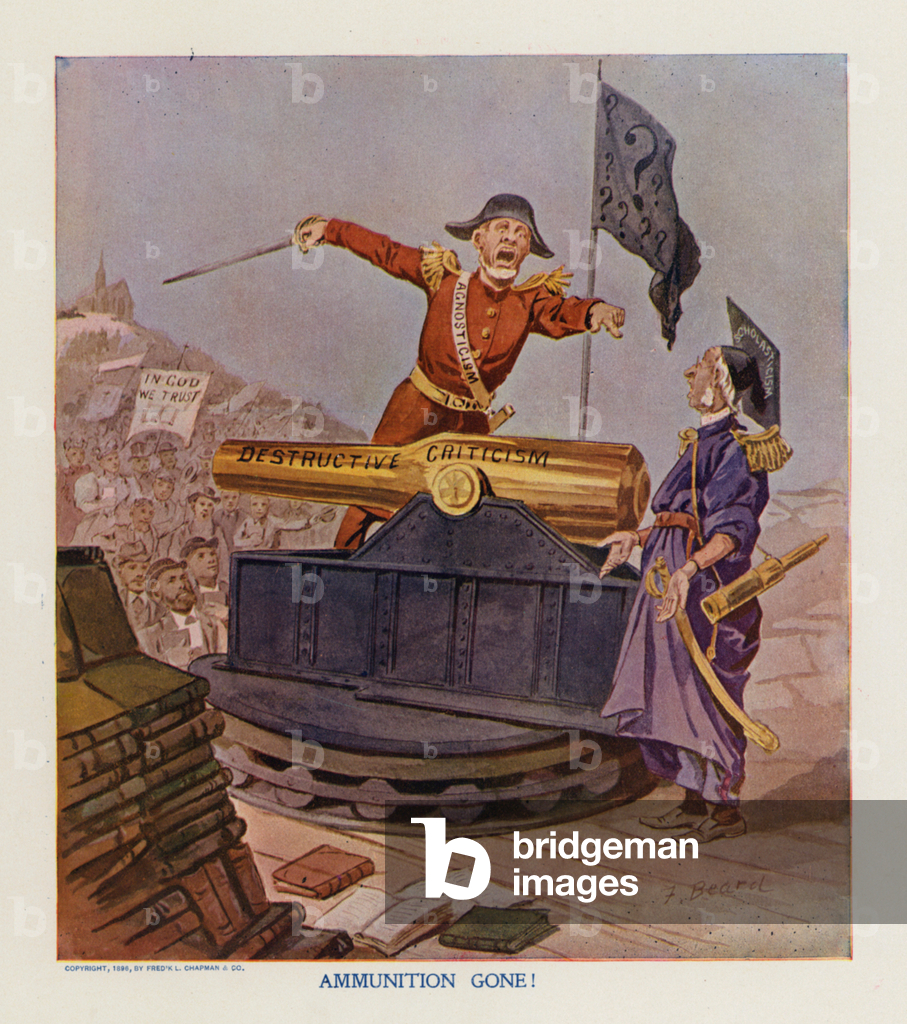 Image of Print depicting Ammunition Gone (colour litho) 1801 by Frank Beard