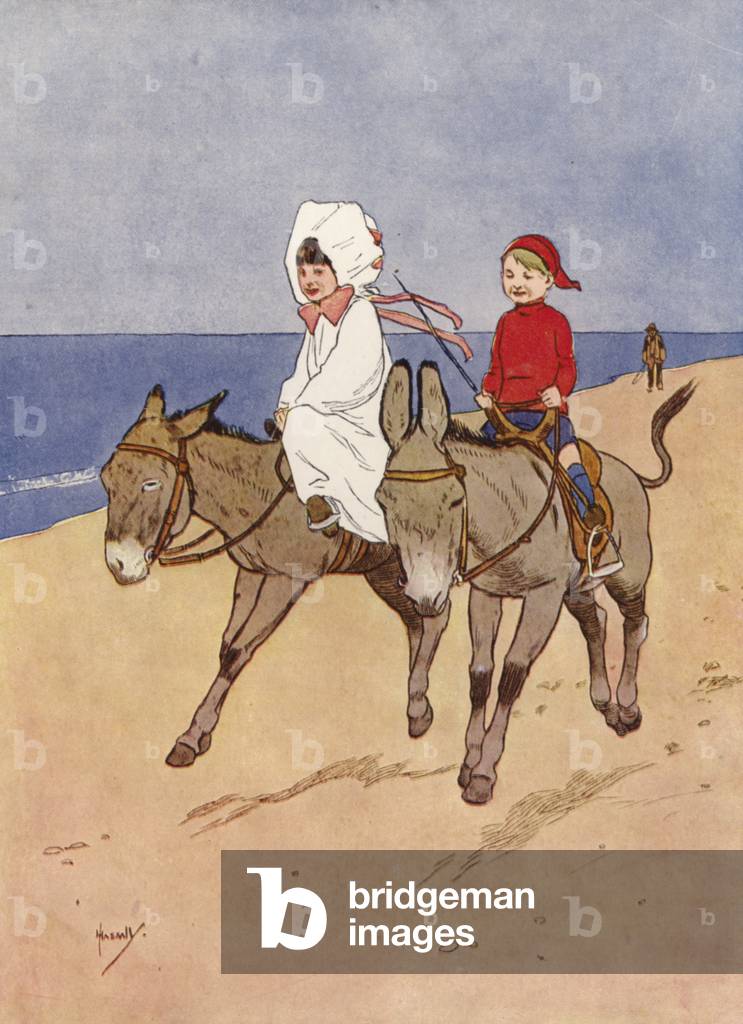 Une escroquerie sur les sables (couleur litho) par John Hassall