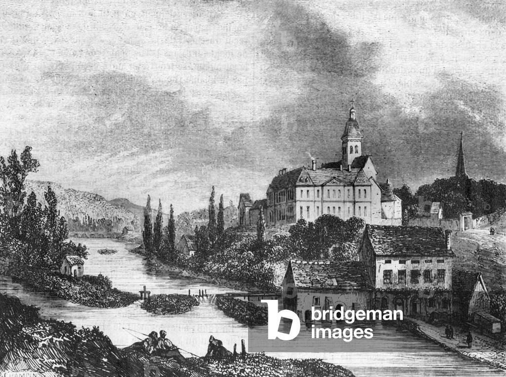 "Benediktinerabtei St. Peter von Solesmes in der Sarthe (Frankreich) gegründet im 11. Jahrhundert von GeoffRoi