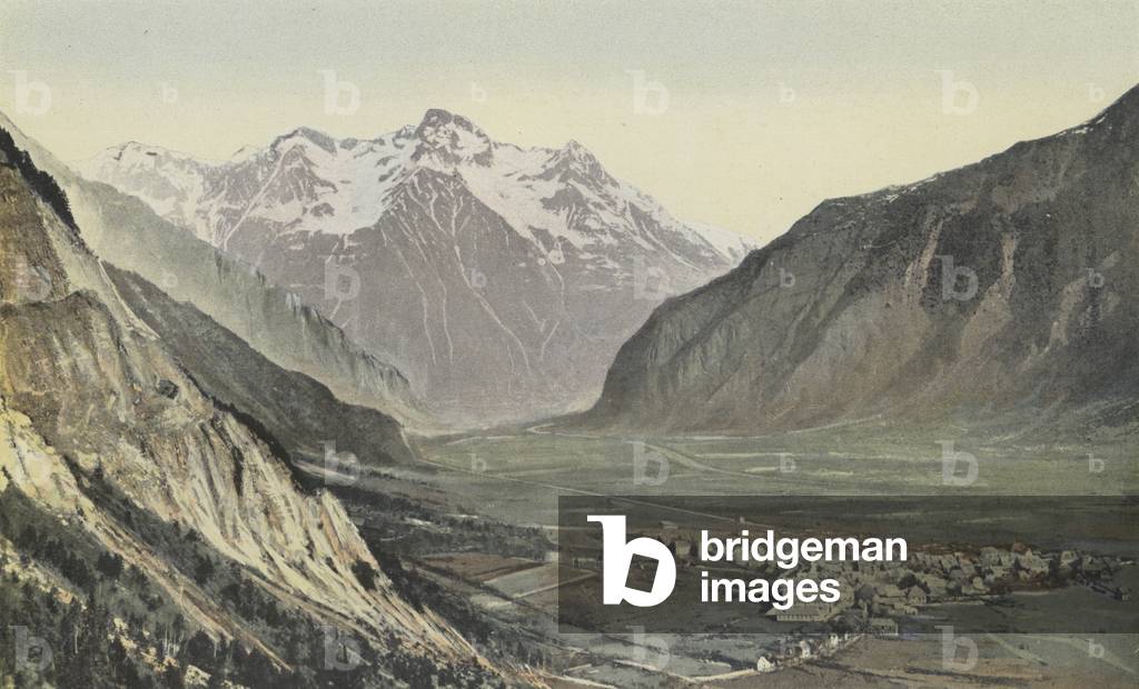 Bourg-d' Oisans, Vue generale (foto a colori)