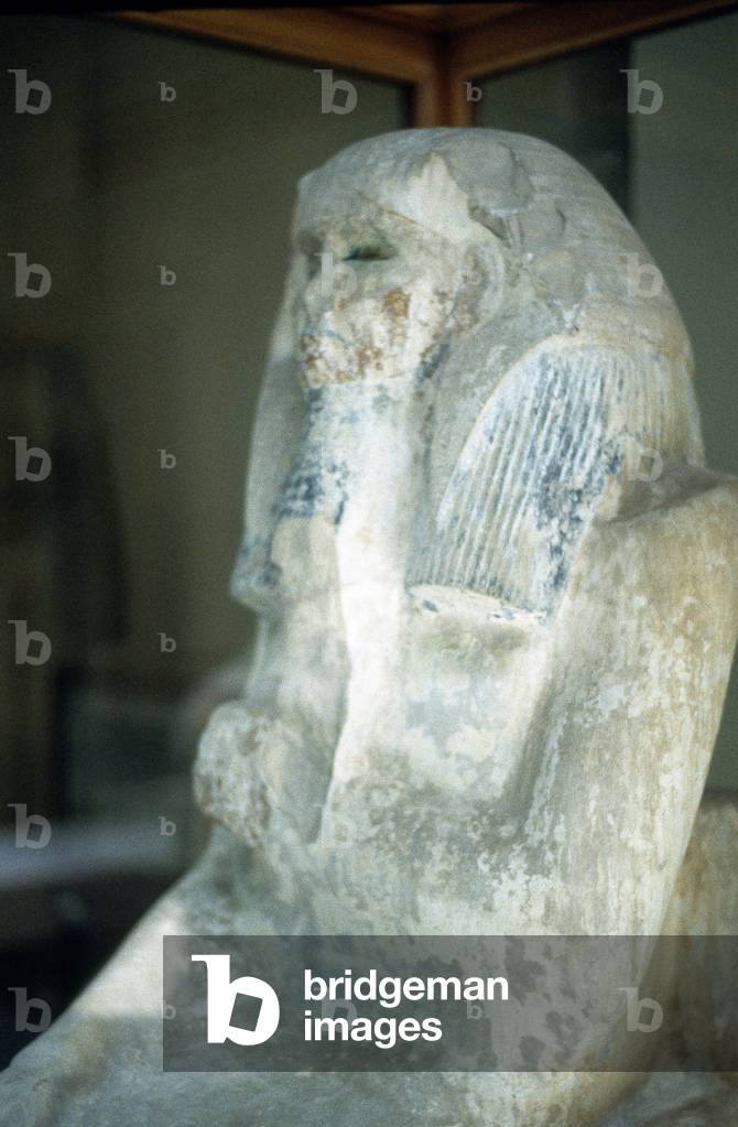 Djoser (Zoser) zweiter König der 3. Dynastie (c2686-2613 v. Chr.). Statue von Djoser aus dem Mortuary Tempel n