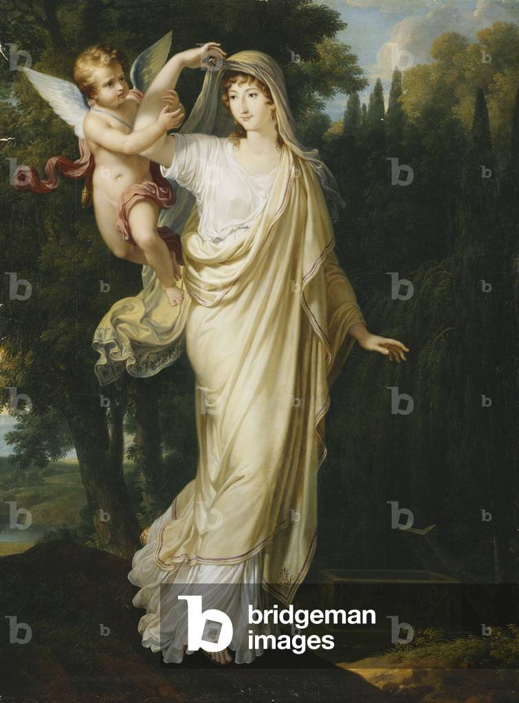 Image of Painting depicting Posthumous Portrait of the Marquise Fanny Grimaldi, 1804 by Francois Xavier Fabre