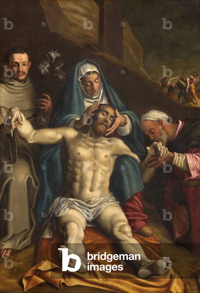 Nordquerhaus, Altar der Ablagerung, von der Jungfrau und den Heiligen Raymond und Antonius von Padua, Antonio 