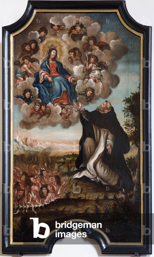 Pfarrkirche (Nederbrakel, Parochiekerk Sint-Pieter-in-de-Banden). Innere. Gemälde. Unsere Liebe Frau vom Rosen
