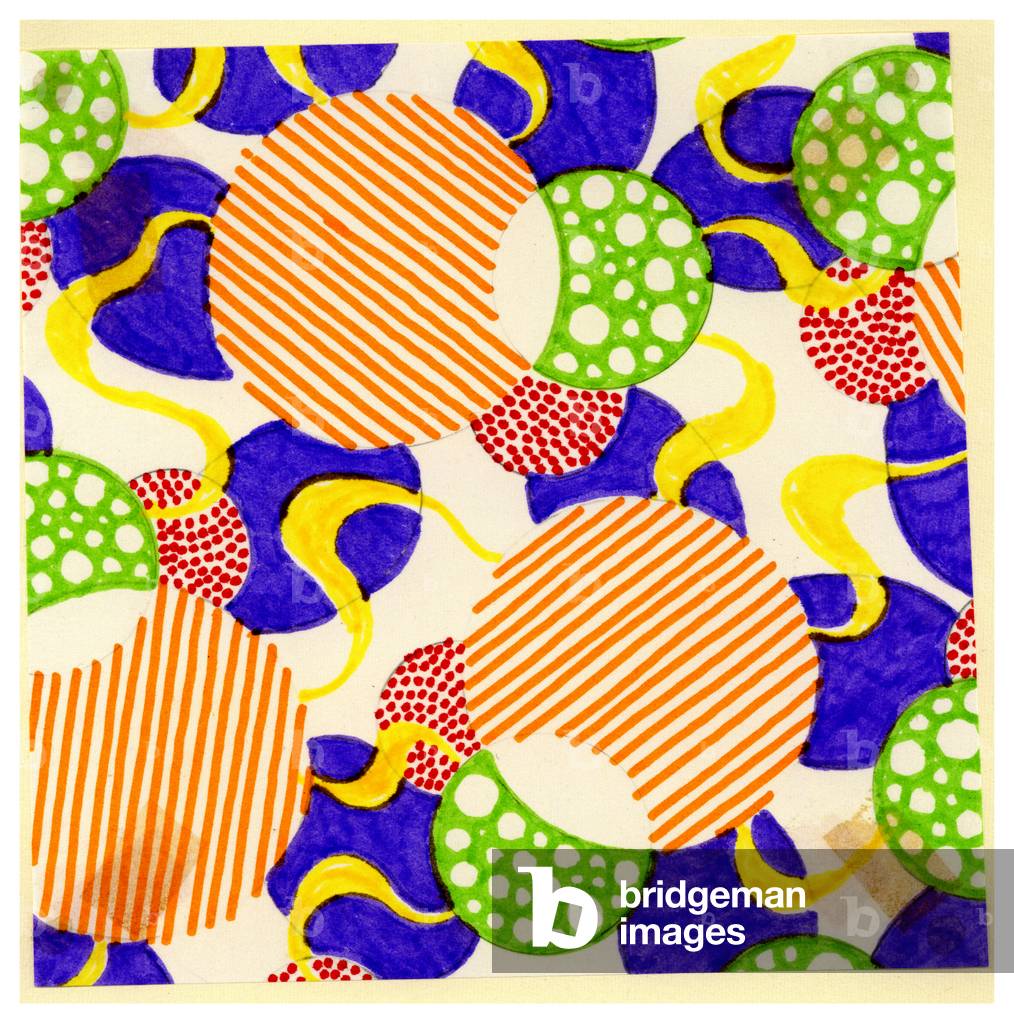 Bild von Gemälde "Textildesigns" 1958 von Barry Daniels