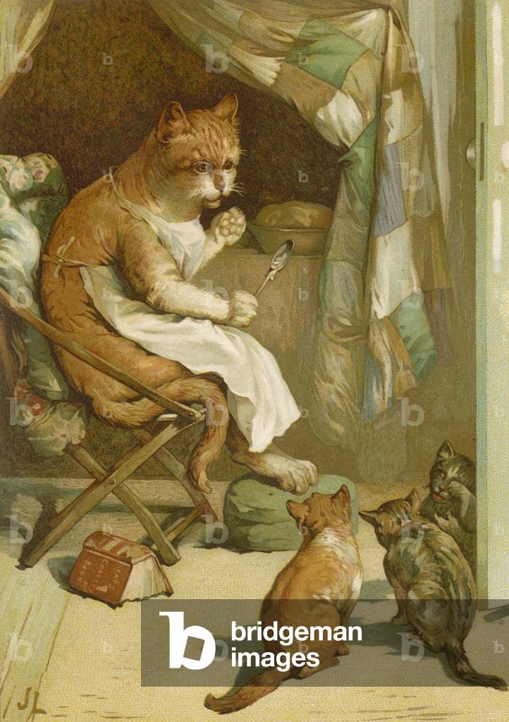 I Tre Gattini (chromolito)