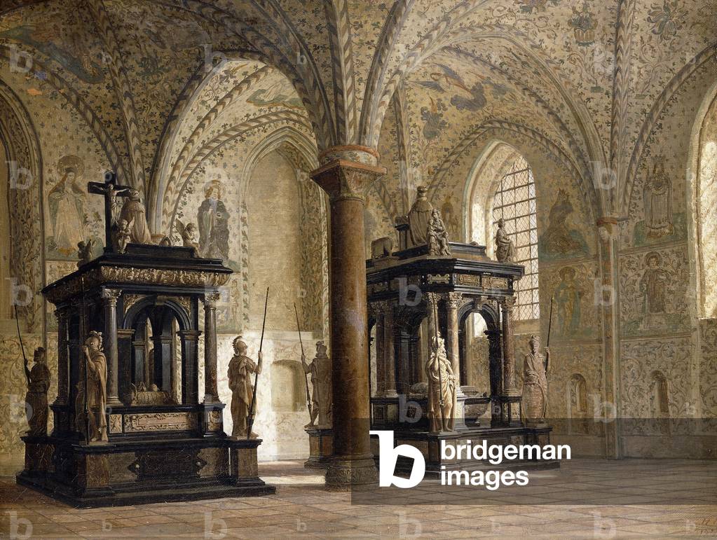 Cattedrale di Roskilde, Danimarca, 1874 (olio su tela)