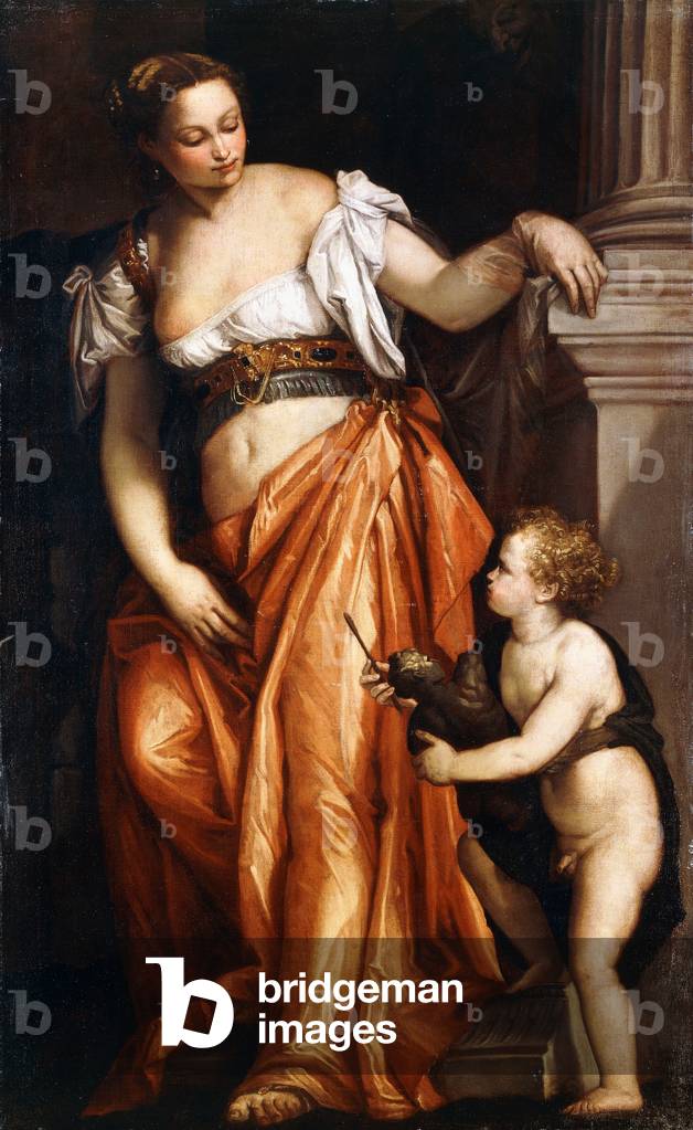 Eine Personifizierung der Skulptur, um 1557-59 (Öl auf Leinwand)