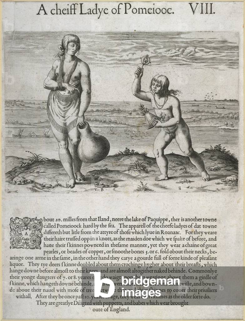 "Eine Dame von Pomeiooc", b/w
