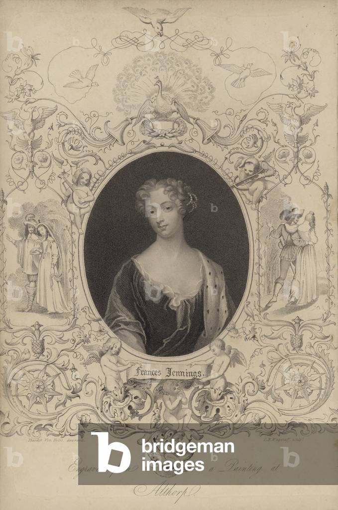 "Frances Jennings (Gravur)" von English School, b/w