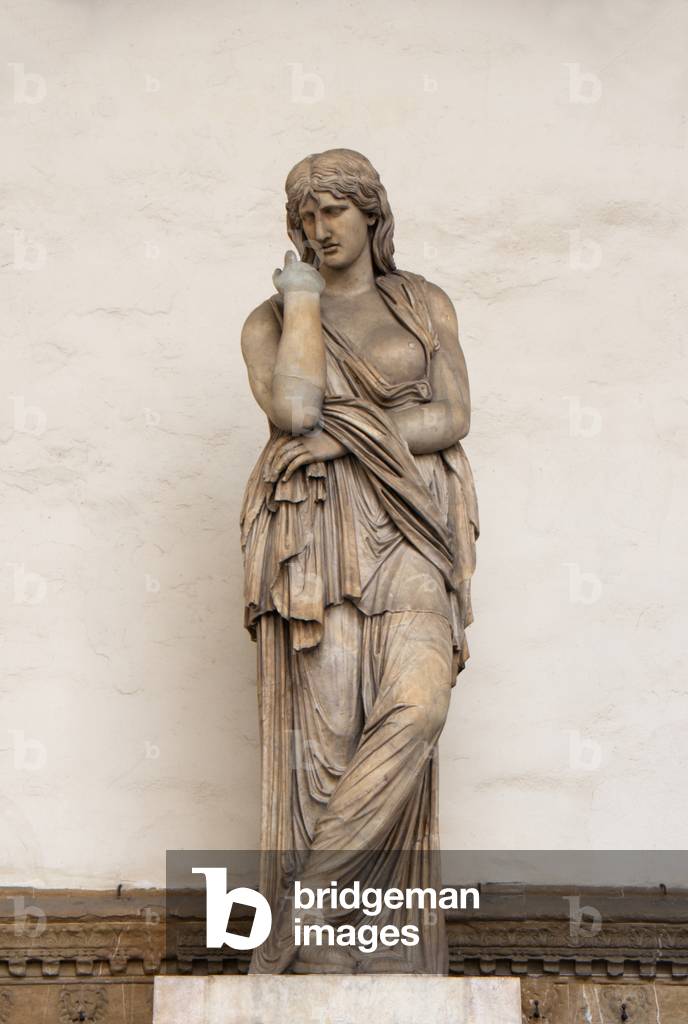 Italy: Statue of Thusnelda (c. 10BCE - Unknown), a German noblewoman captured by Germanicus, the grandson of A