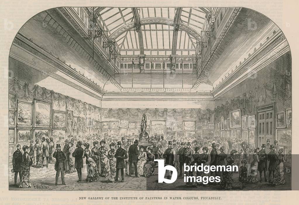 Nouvelle galerie de l'Institut des peintres dans les couleurs de l'eau (gravure) par English School