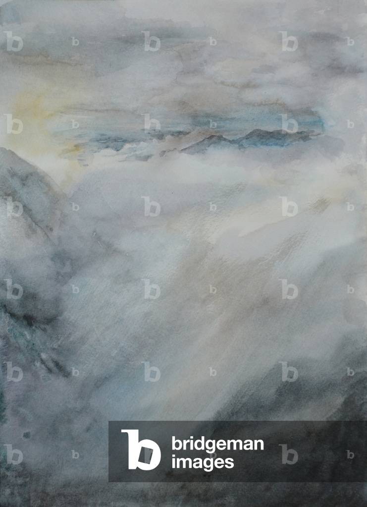 Bild von Zeichnung "Sliding Cloud" 2015 von Christian Furr
