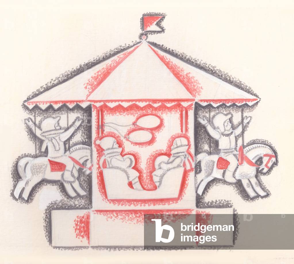 Illustration from 'Rainbow' by Samuil Marshak, 1967 (gouache on paper)