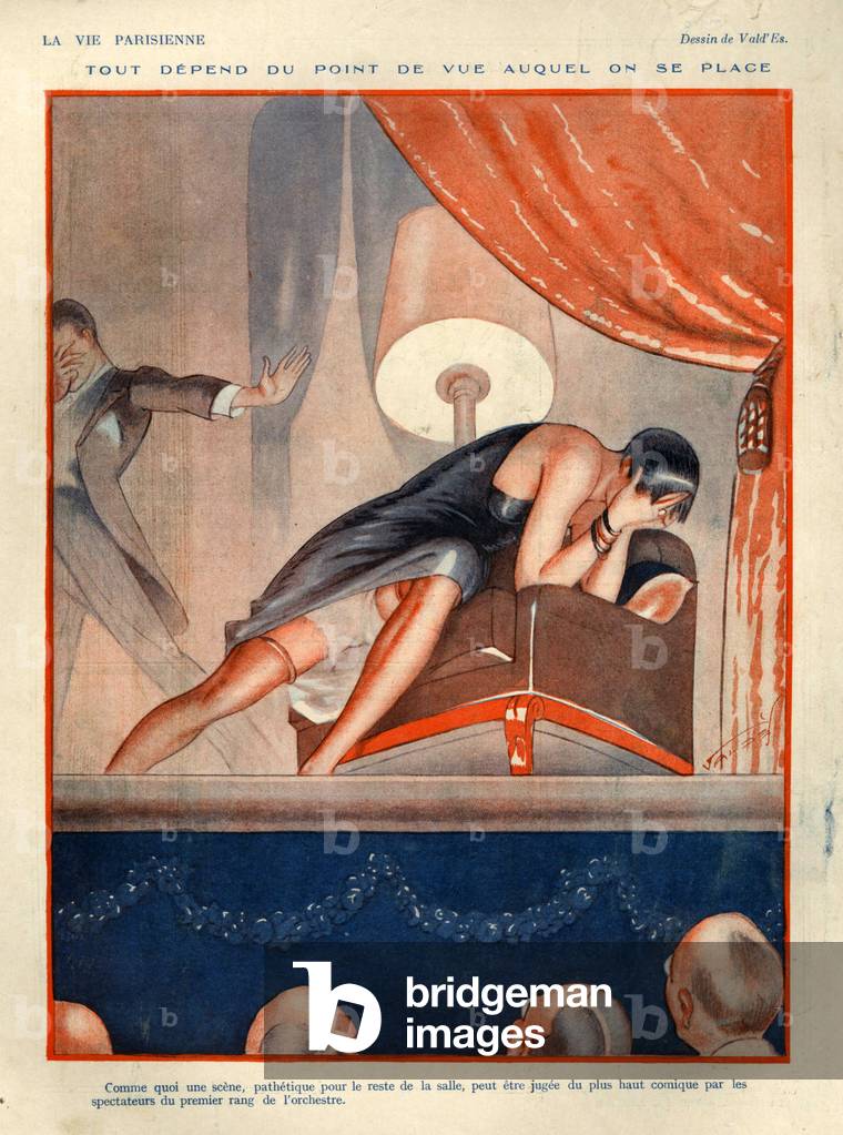 Immagine di Stampa "La Vie Parisienne" 1920 di Georges) Vald'Es (D'Espagnat