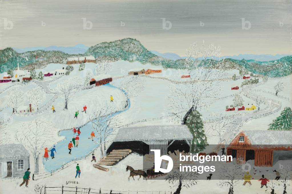 Abbattimento, 1957 (olio su legno pressato)