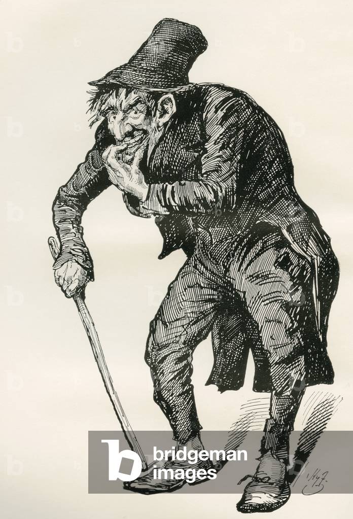Illustration for Charles Dickens' The Old Curiosity Shop, 1910 (engraving)