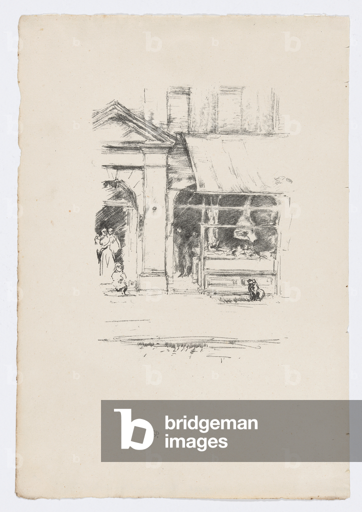 Immagine di Stampa "The Butcher's Dog" 1896 di James Abbott McNeill Whistler
