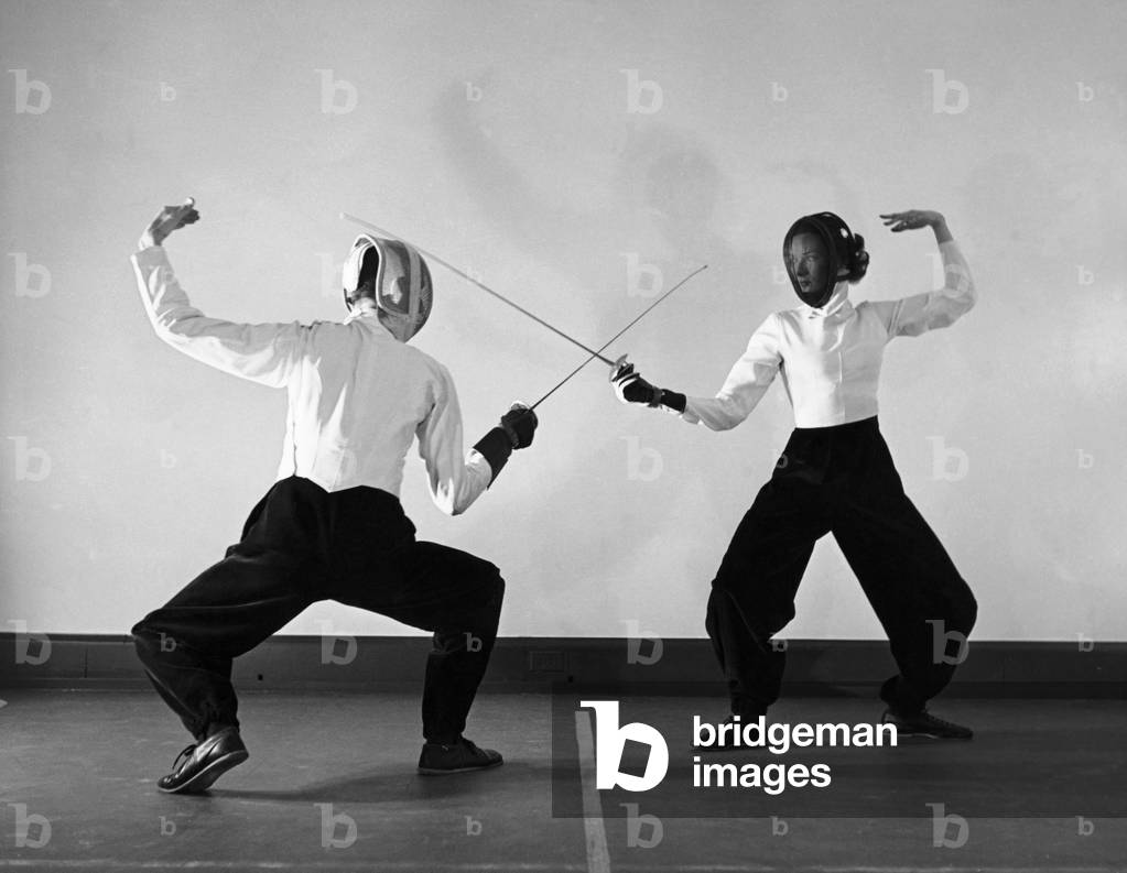 Immagine di Fotografia "Scherma per due persone", b/w