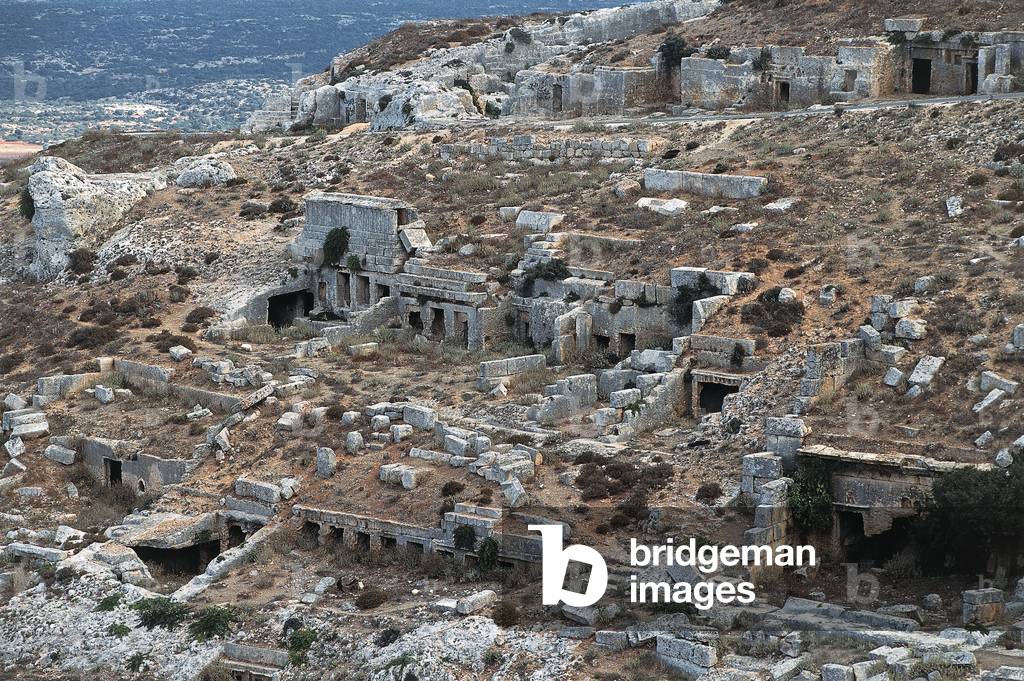 Image of The Greek necropolis (460-300 BC), Greco-Roman city of Cyrene ...