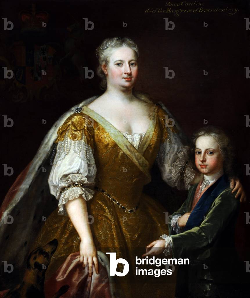 Immagine di Dipinto "Regina Caroline (di Brandeburgo Ansbach) (16831737) e suo figlio Principe Guglielmo Augus