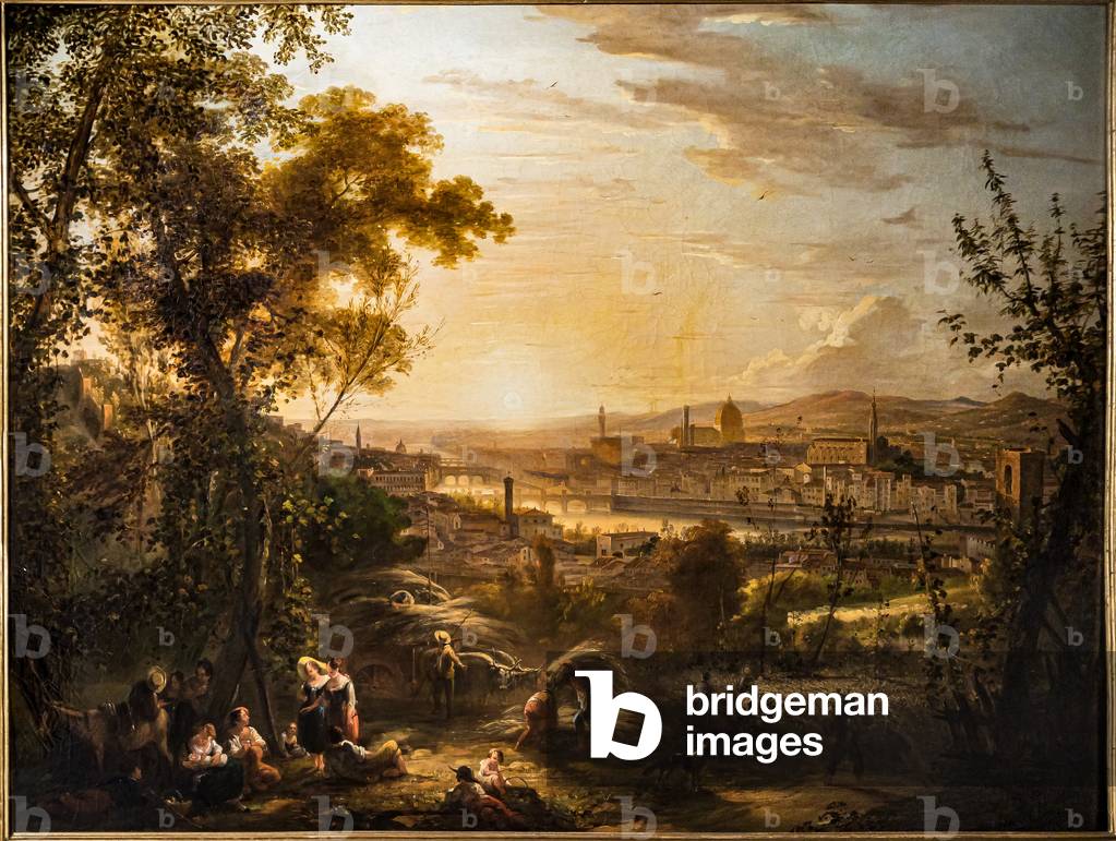 Immagine di Dipinto "Vendemmia in estate 1856 (olio su tela)" 1856 di Giovanni Signorini