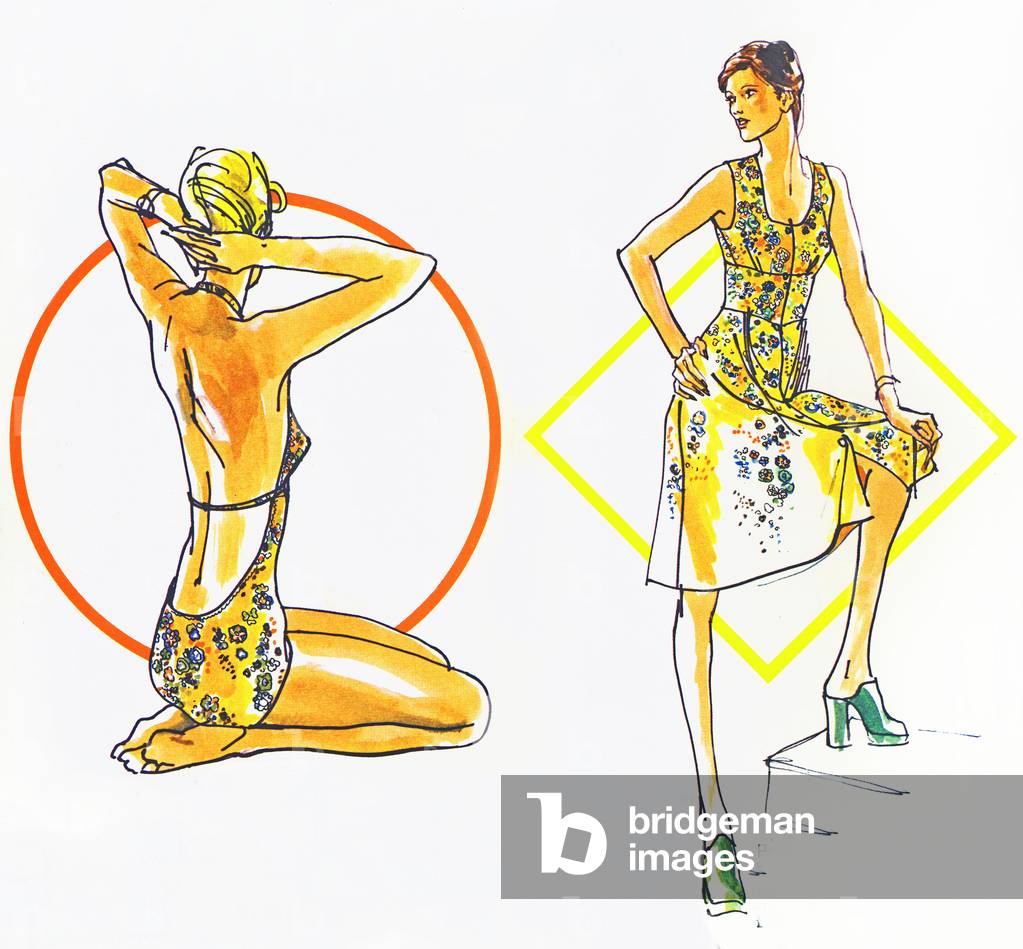 Modeschmuck, (Stift und Tusche auf Papier)