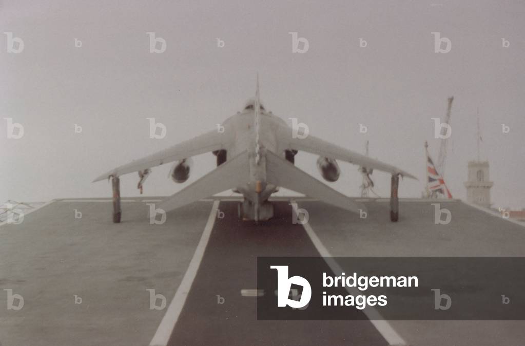 1982 Flying Jet Image of A Fighter Jet Taking Off, 1982 (photo)