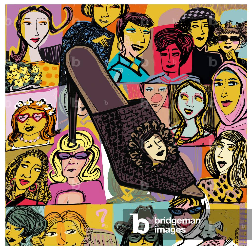 SABOT UND GESICHTER (Tinte und digital)