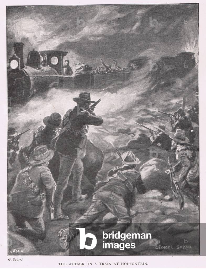 The attack on a train at Holfontein