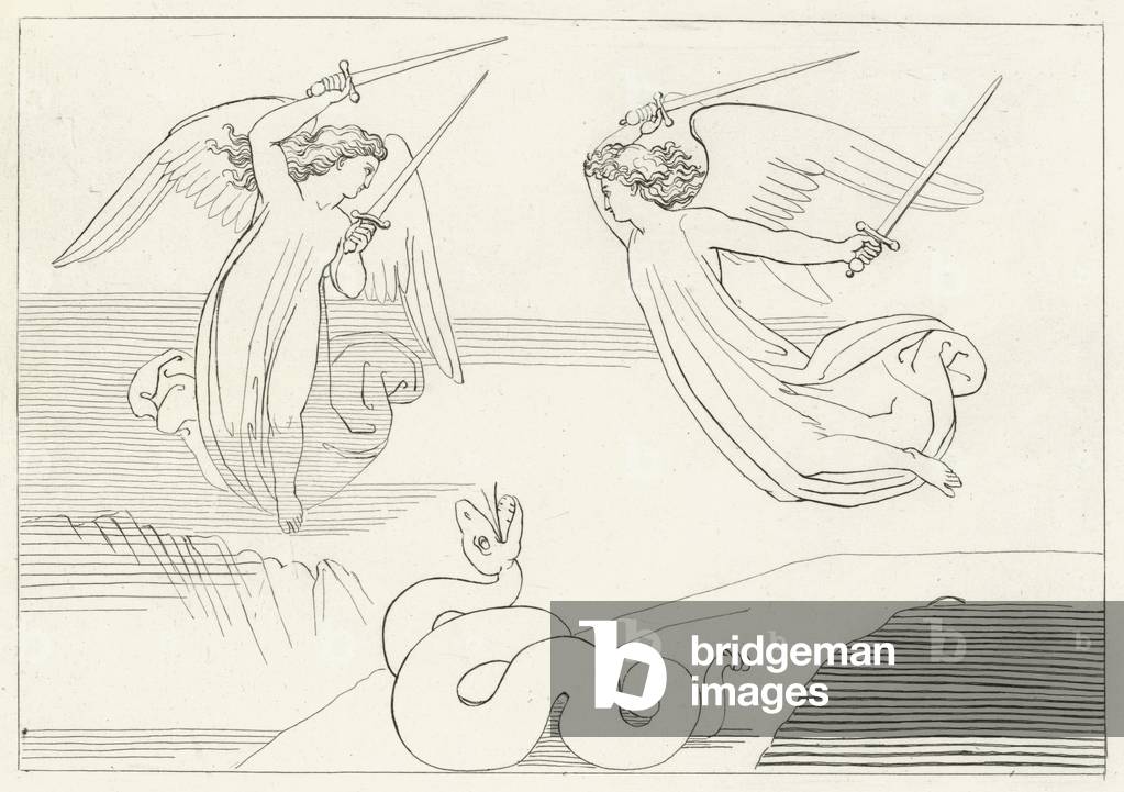 "Valle" di John Flaxman, b/w
