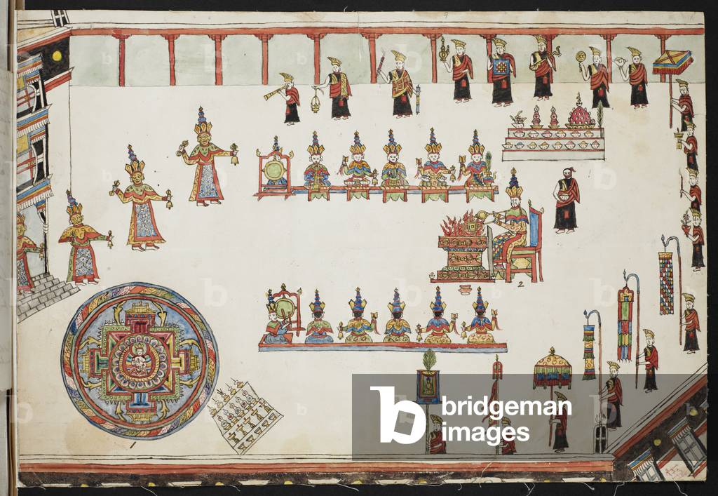 Potala: una cerimonia Kalacakra (?)
'Inscritto: Questa scena si trova nel Potala di Lhasa, in una piazza chiam