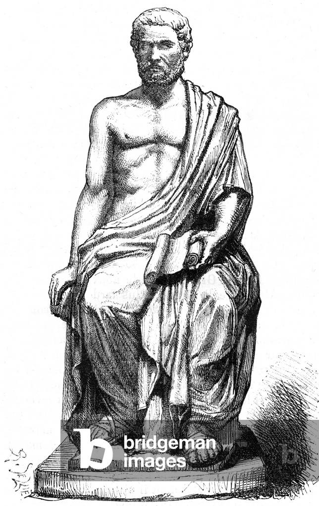 Bild von Gravur "Demosthene" 1882, b/w