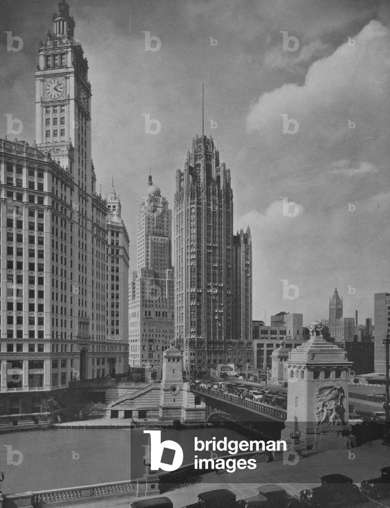 Michigan Boulevard Bridge aus dem Süden