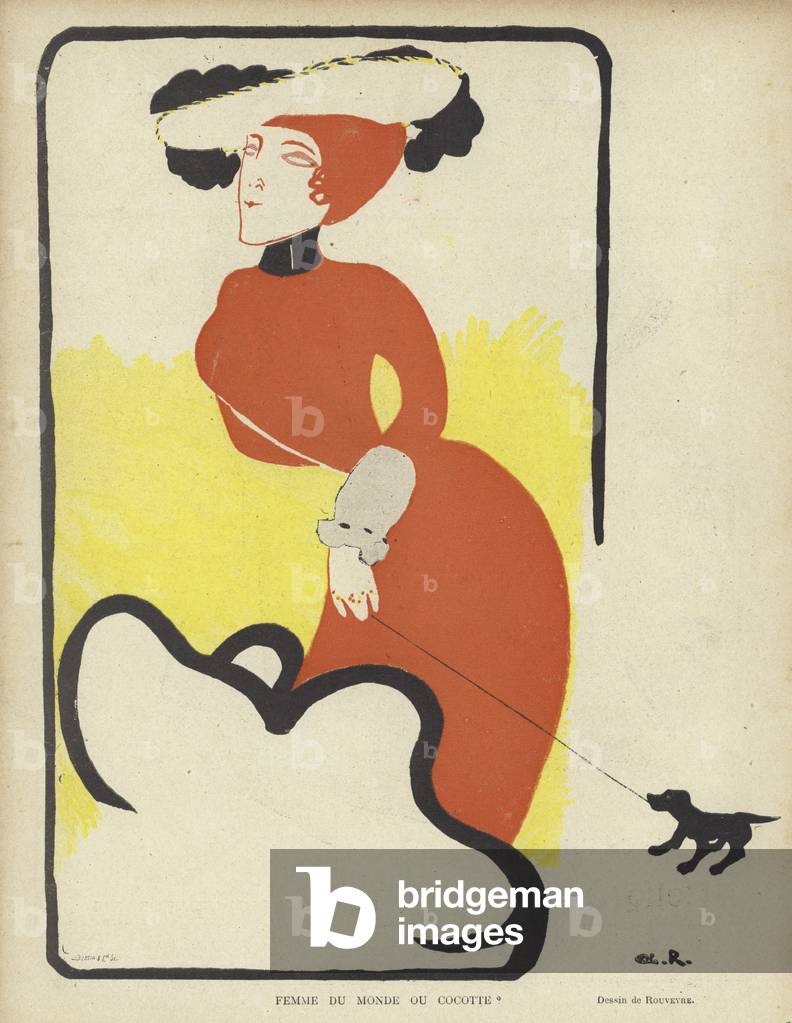 Illustrazione per Le Rire (color lito)