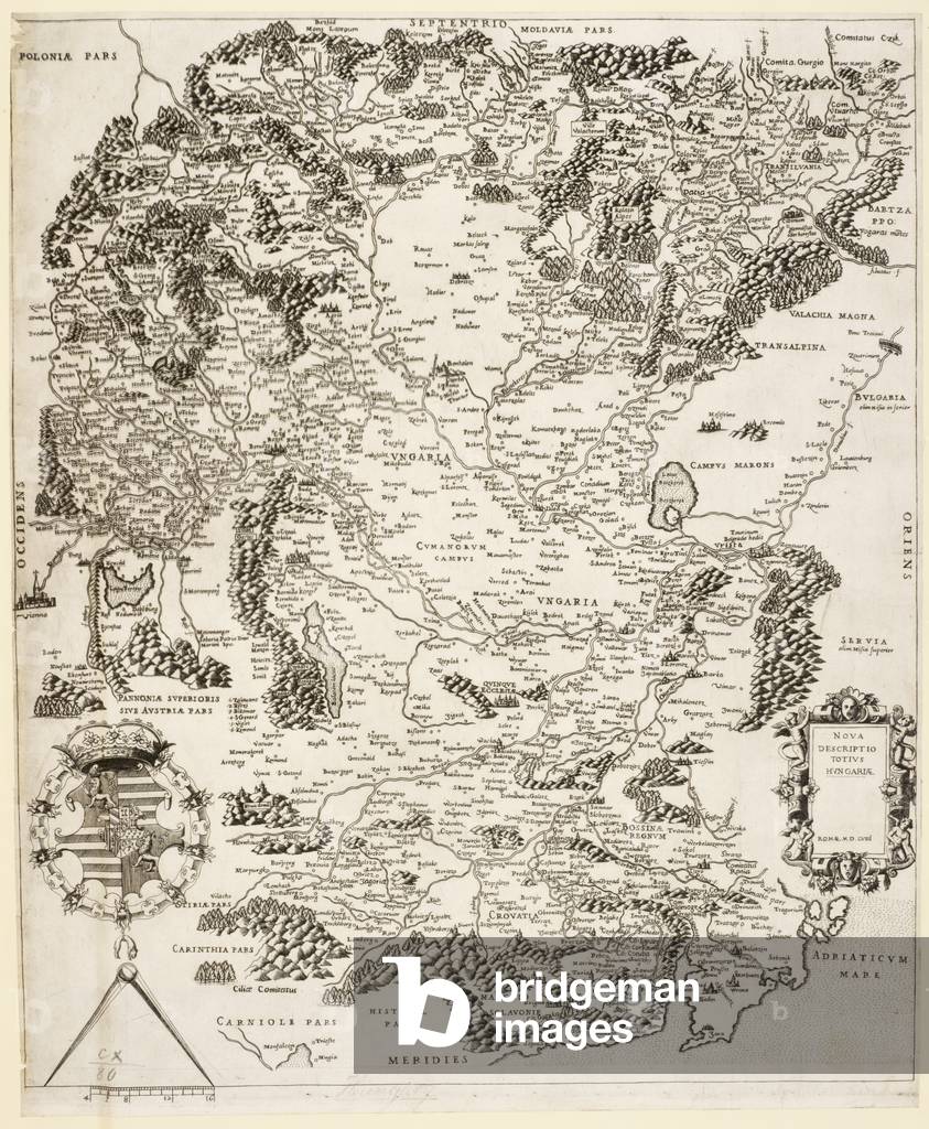 Eine Karte von Ungarn