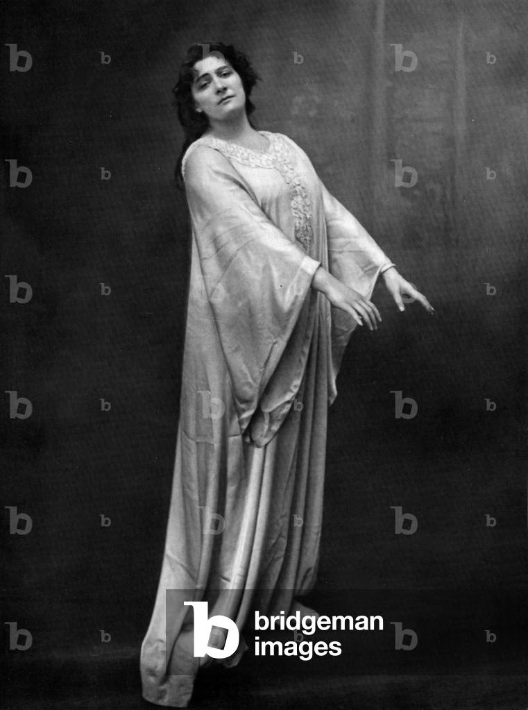 Il soprano Lucienne Breval come Lady Macbeth nell'opera "Macbeth", 1910