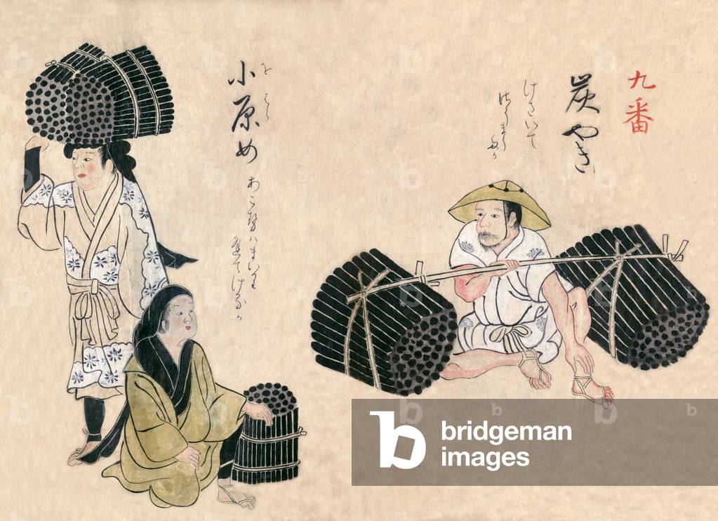 Japan: Traditionelles Handwerk und Gewerbe des 18. Jahrhunderts anhand eines handgemalten Albums eines anonyme