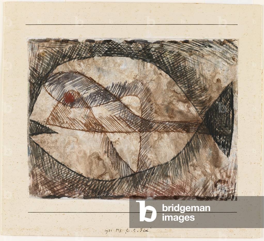 Image of Drawing depicting C. - C. = Fisch, 1931 by Paul Klee