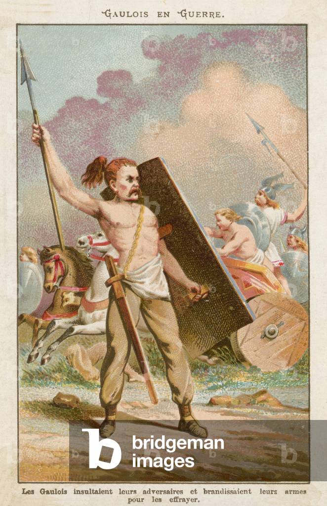Gaulische Krieger (Chromolitho)
