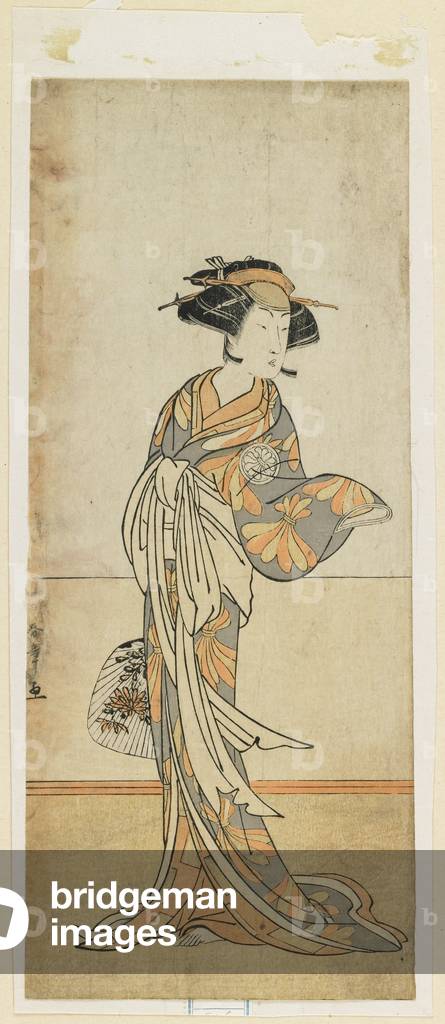 Segawa Kikunoju in un ruolo femminile, fine XVIII secolo