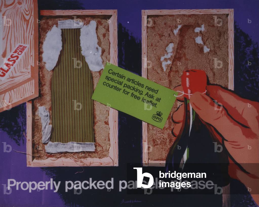 Richtig verpackte Pakete bitte, 1966 (Farbe litho)