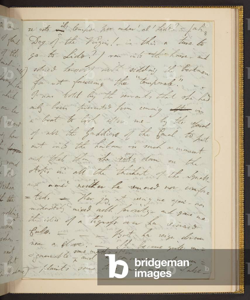 Immagine di Manoscritto "Lettera di Lord Byron a John Murray f.8r" 1819 di George Gordon Byron