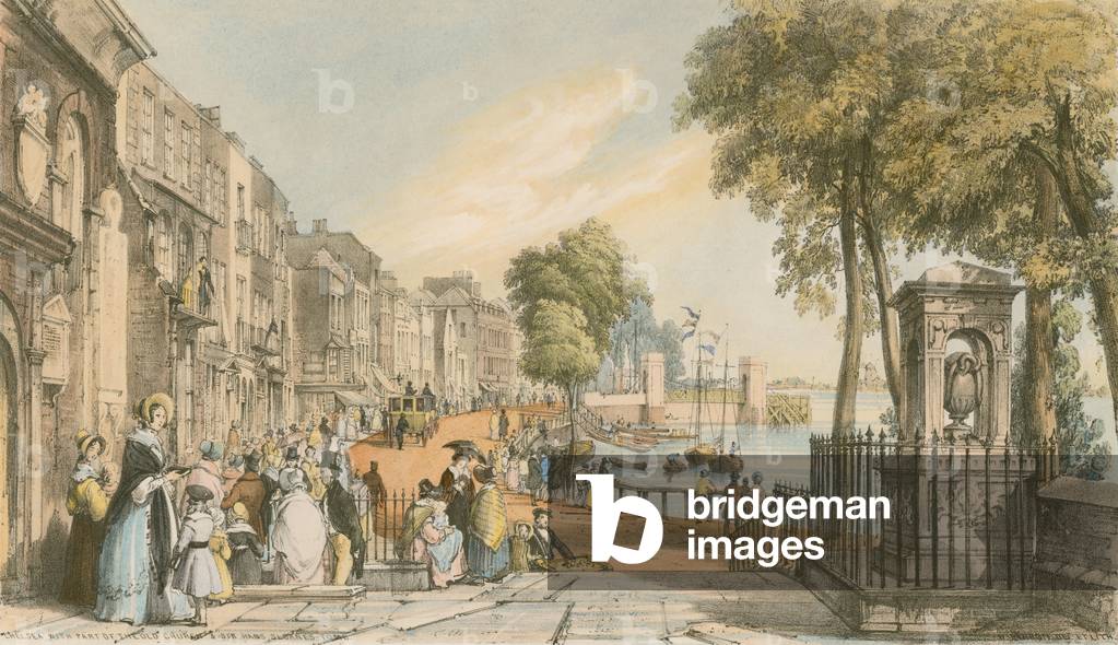 Chelsea avec une partie de l'ancienne église par William Parrott